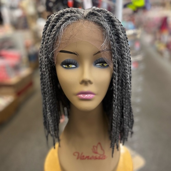 Gray 14” box braid wig - Picture 1 of 7